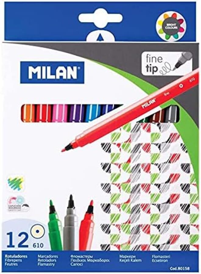 MILAN Fine-Tip Fibre Pens